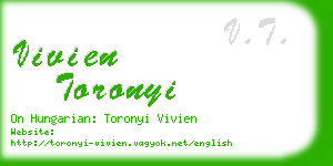 vivien toronyi business card